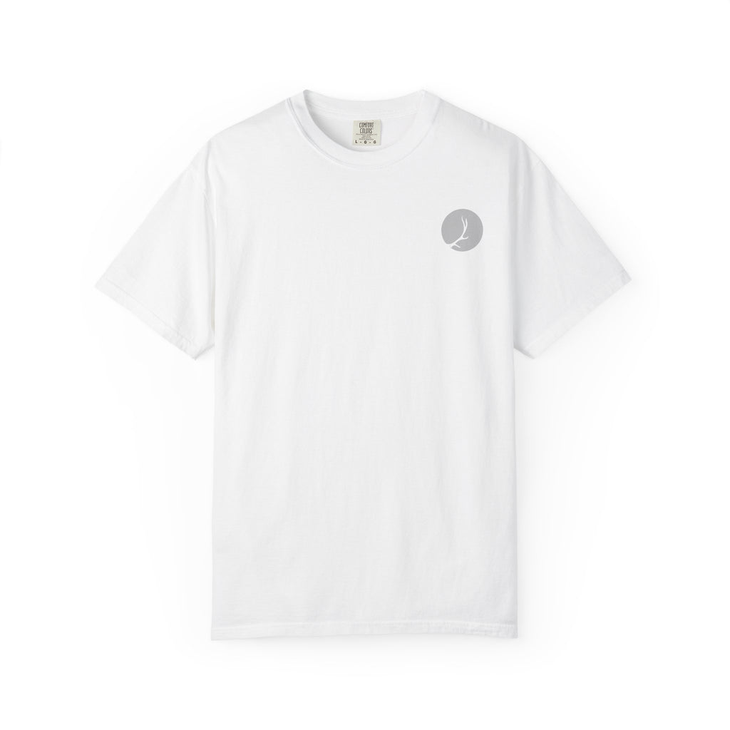 Minimal Crescent Moon Pocket T-Shirt — Subtle Lunar Graphic Tee