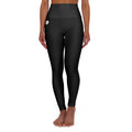 Black High-Waisted Yoga Leggings — Lightweight Stretch Activewear