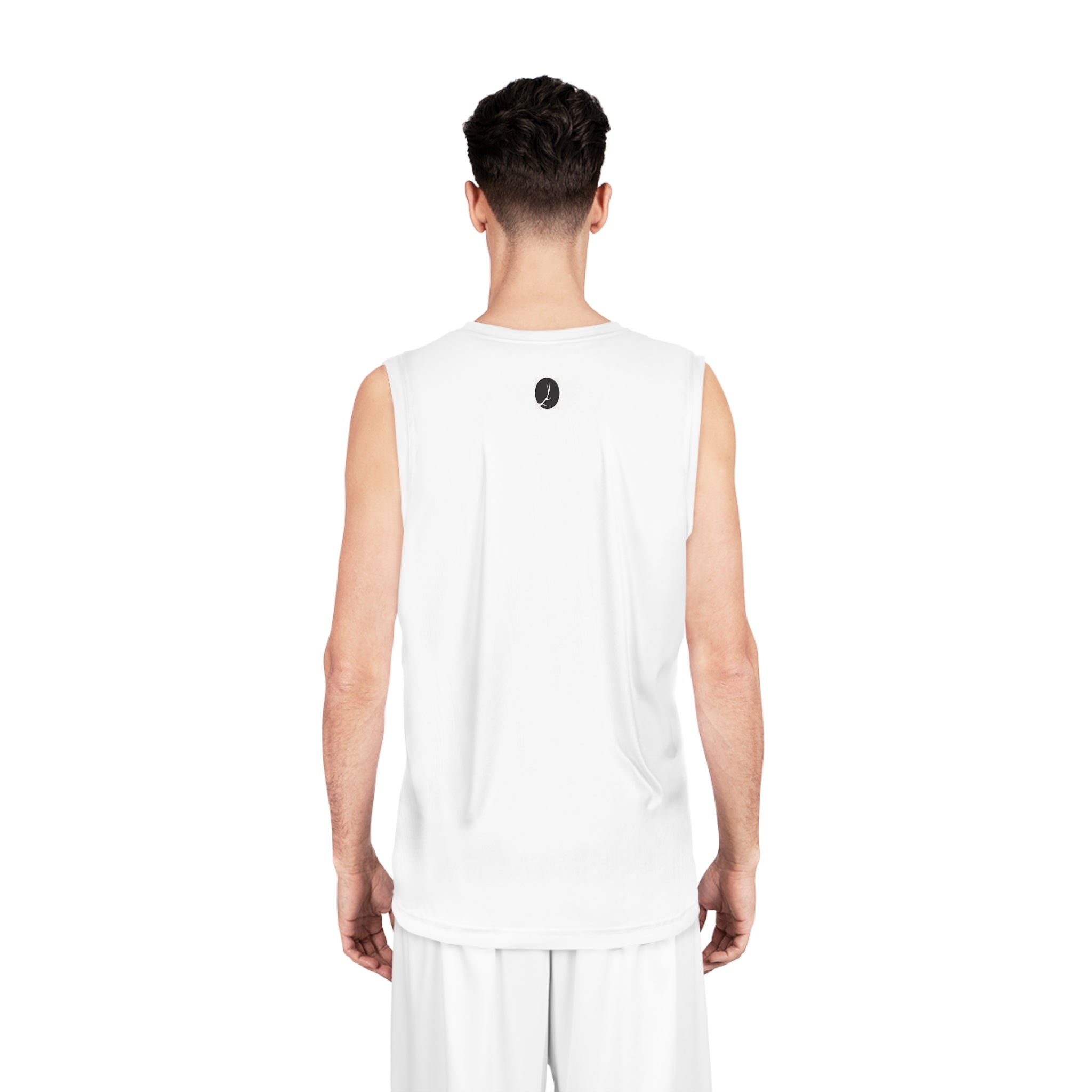 White Performance Basketball Jersey — Lightweight Athletic Tank