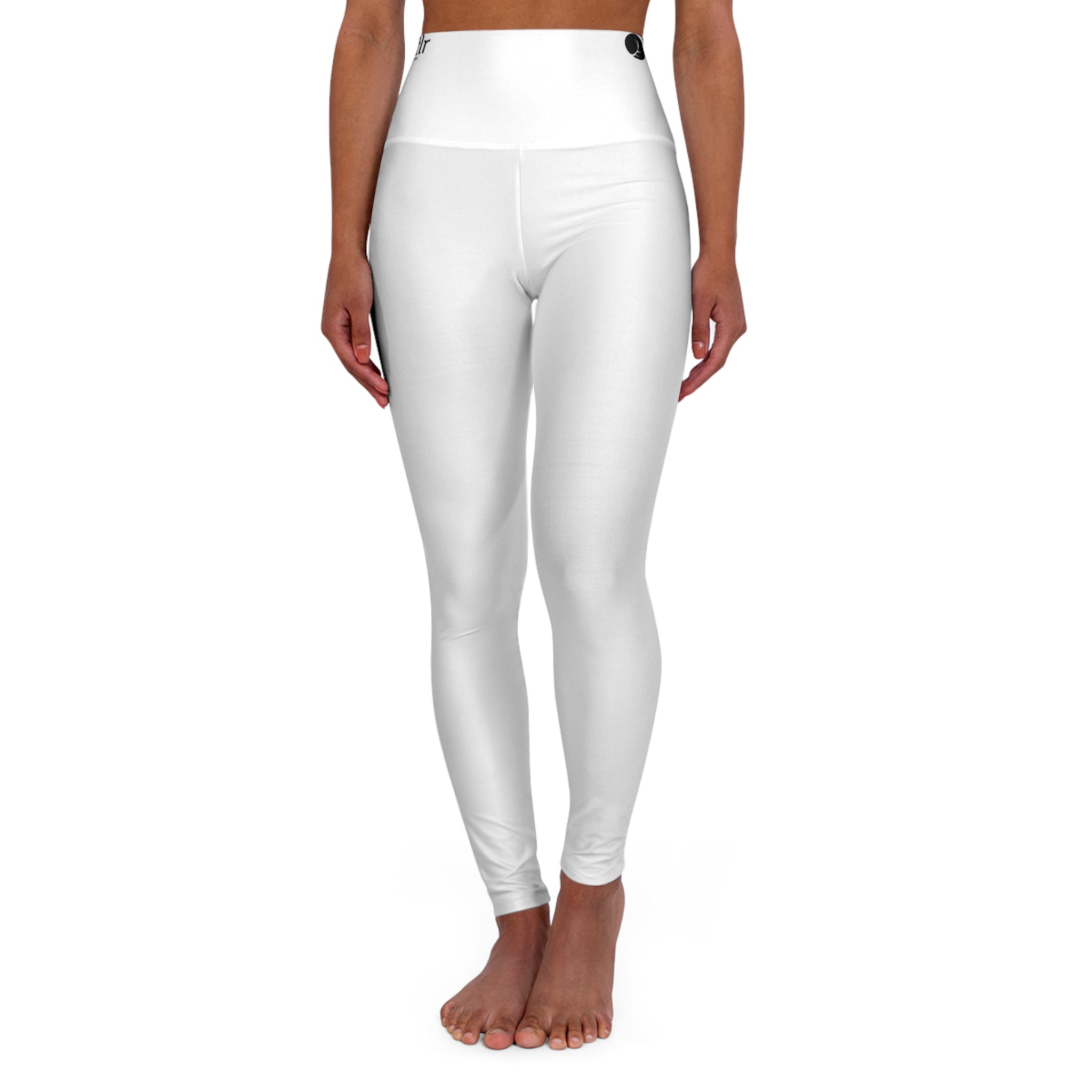 High-Waist Yoga Leggings i Polyester/Spandex