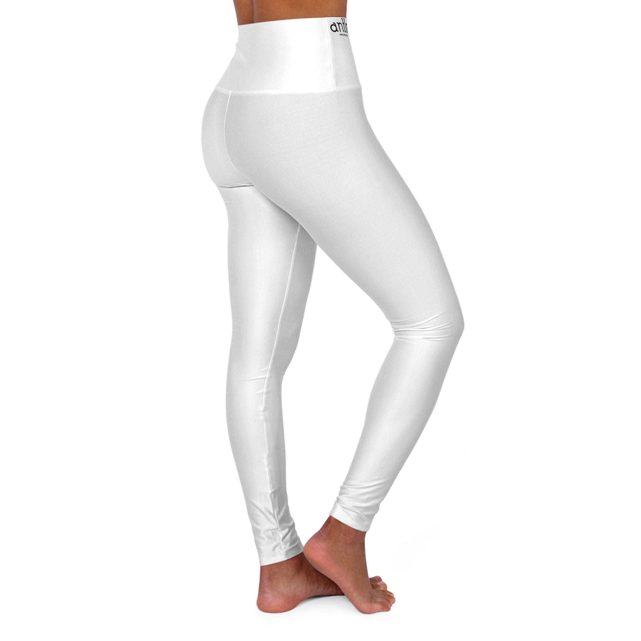 High-Waist Yoga Leggings i Polyester/Spandex