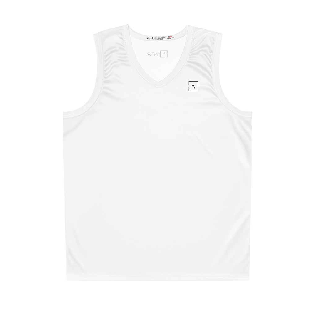 Basketball Jersey — Plain White Performance Tank