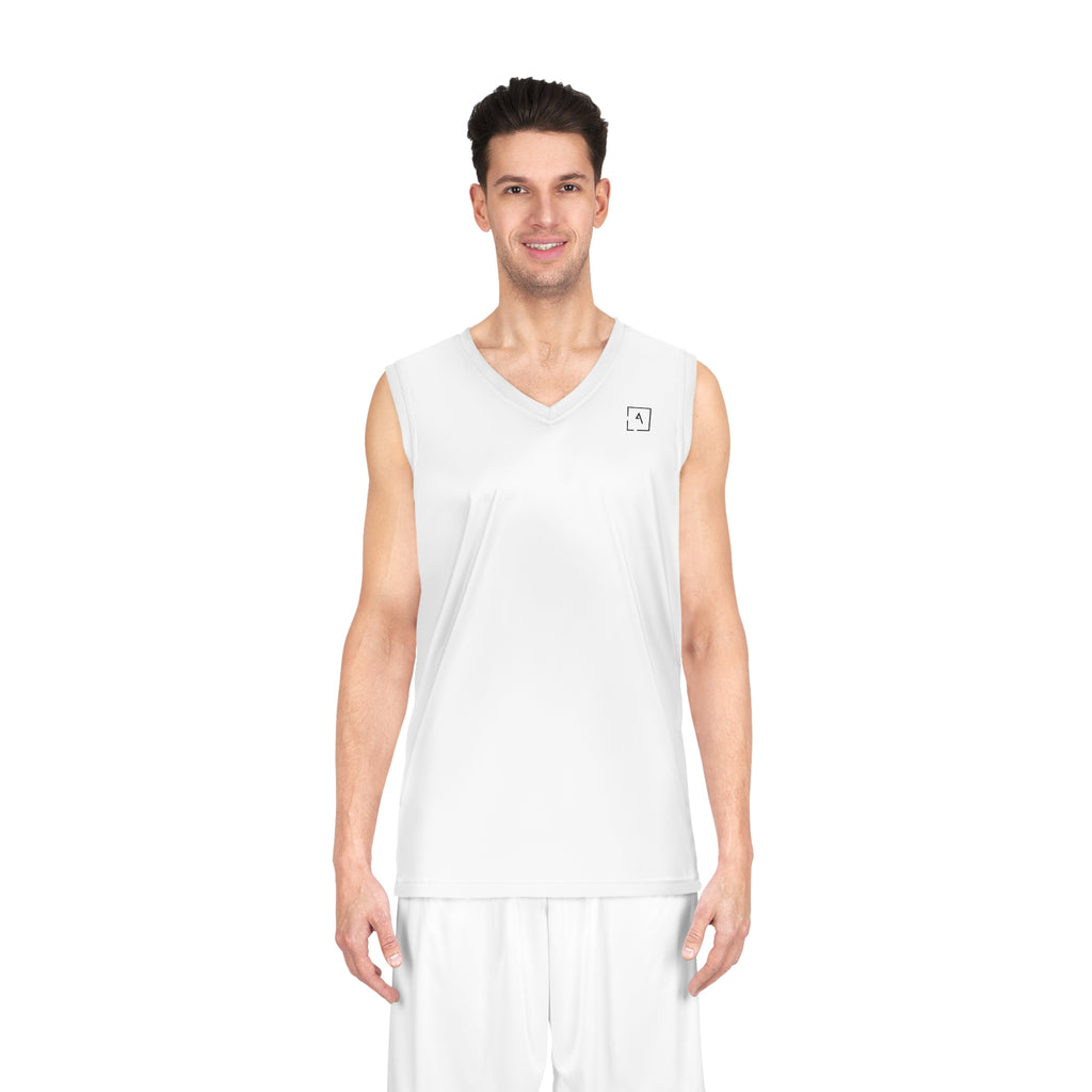 Basketball Jersey — Plain White Performance Tank
