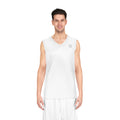 Basketball Jersey — Plain White Performance Tank
