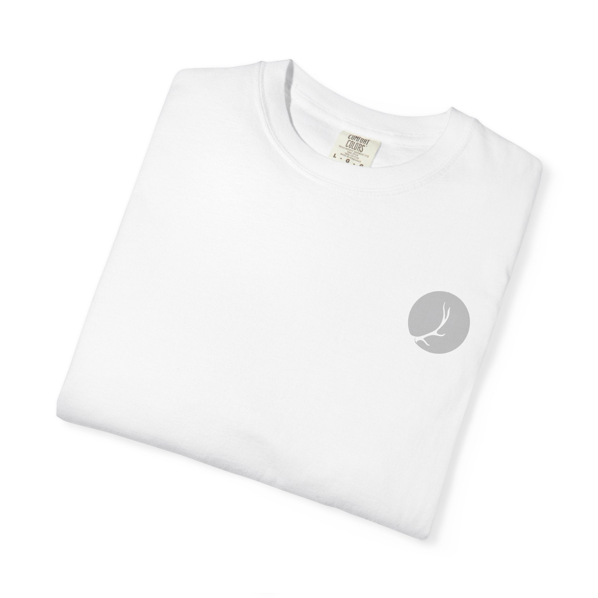 Minimal Crescent Moon Pocket T-Shirt — Subtle Lunar Graphic Tee