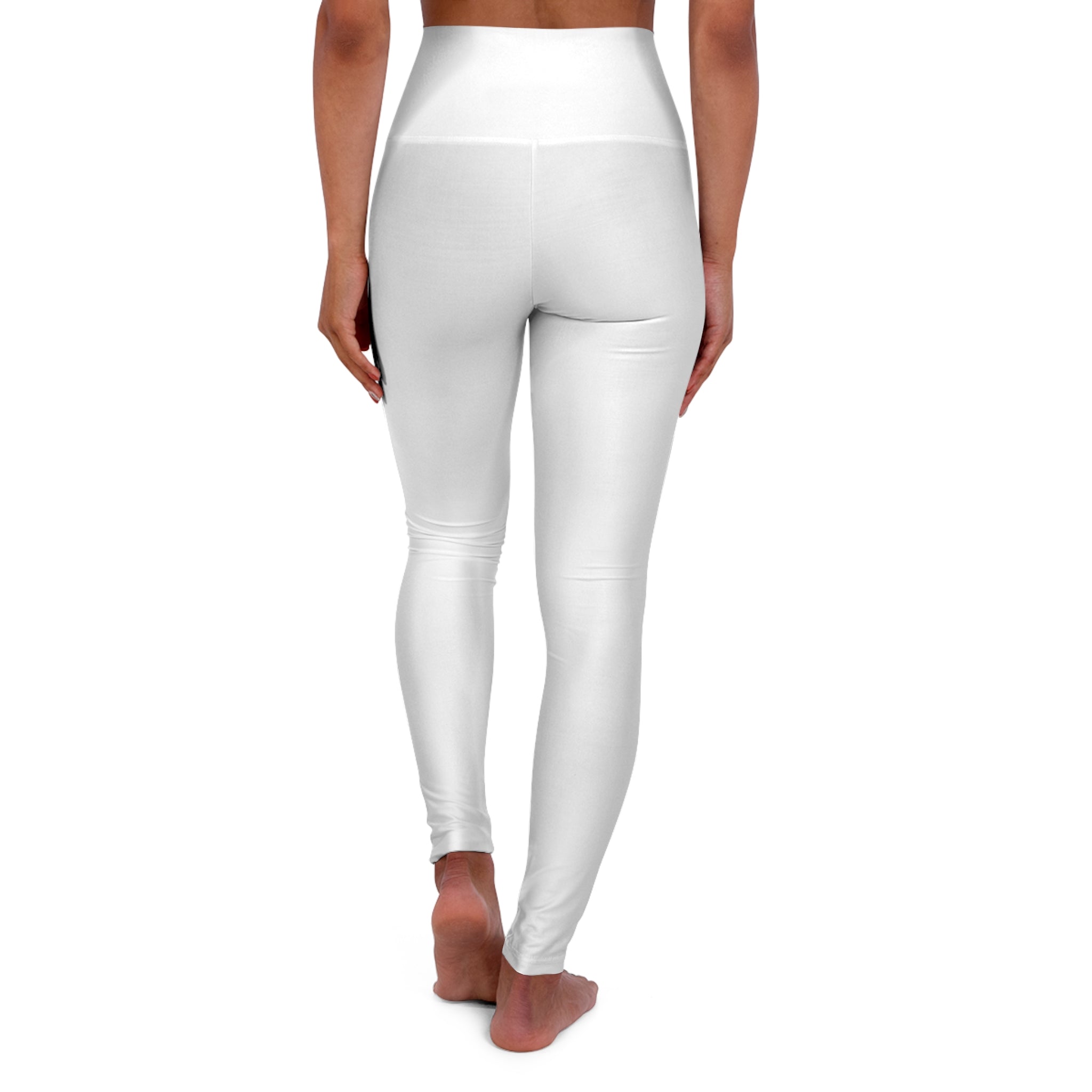 High-Waist Yoga Leggings i Polyester/Spandex