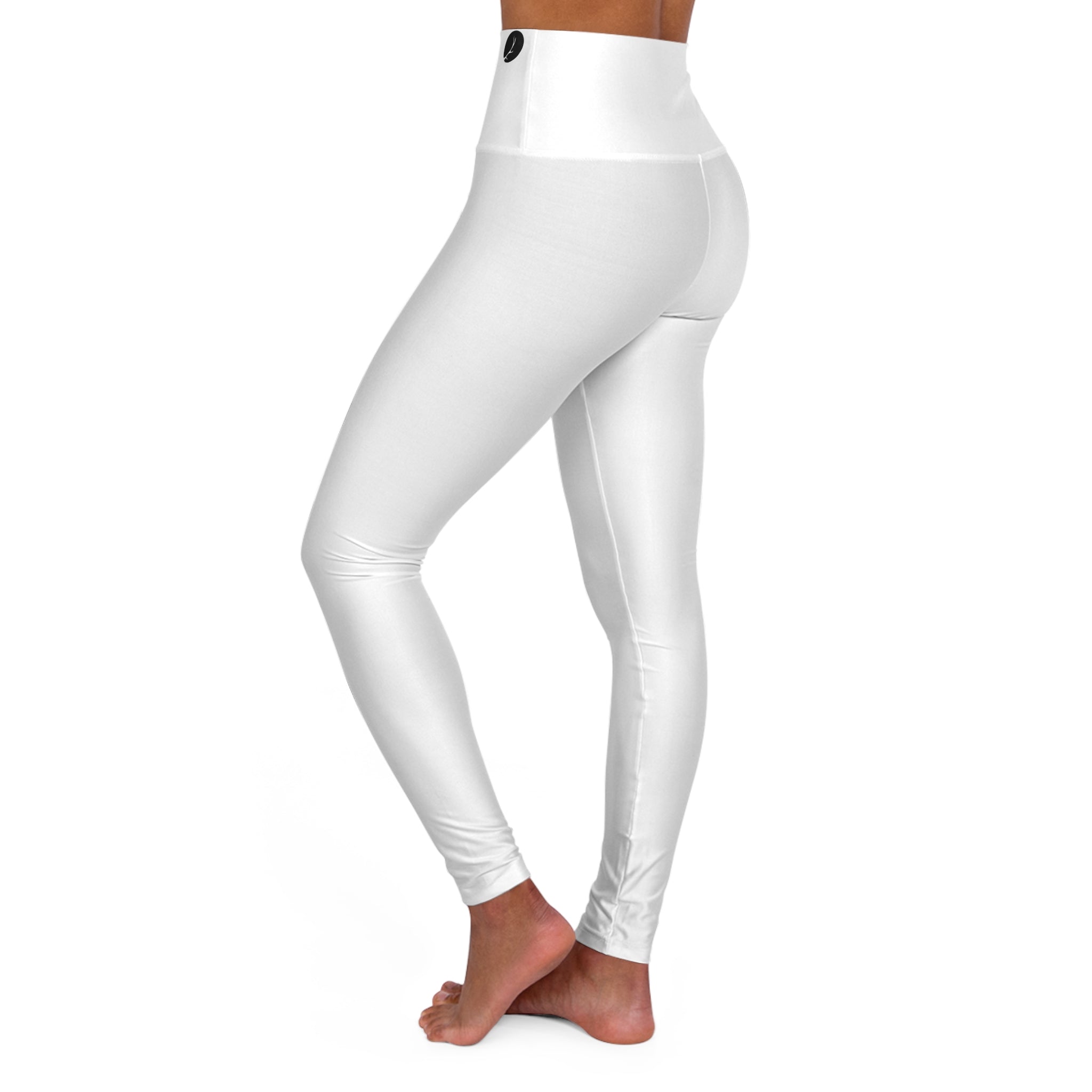 High-Waist Yoga Leggings i Polyester/Spandex