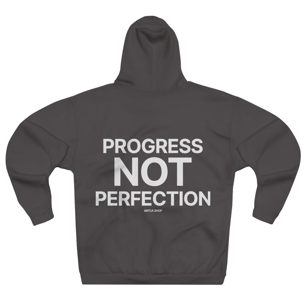 Motivational Hoodie — "Progress Not Perfection" Pullover