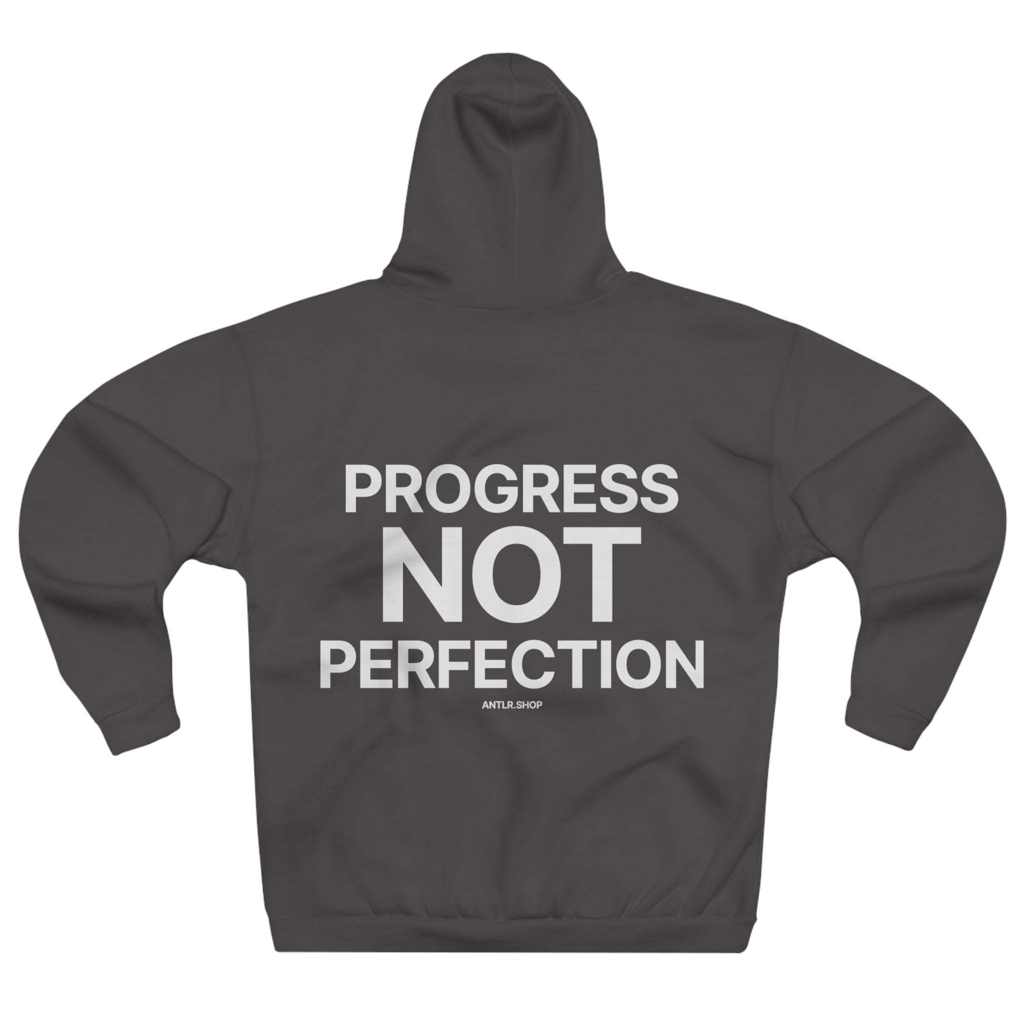 Motivational Hoodie — "Progress Not Perfection" Pullover