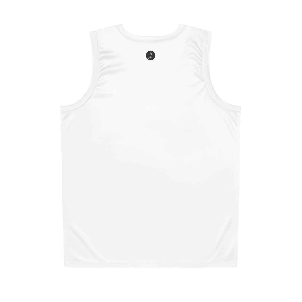White Performance Basketball Jersey — Lightweight Athletic Tank