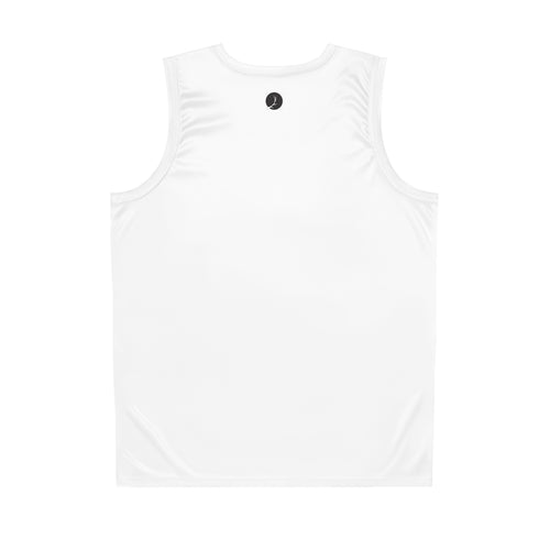 White Performance Basketball Jersey — Lightweight Athletic Tank