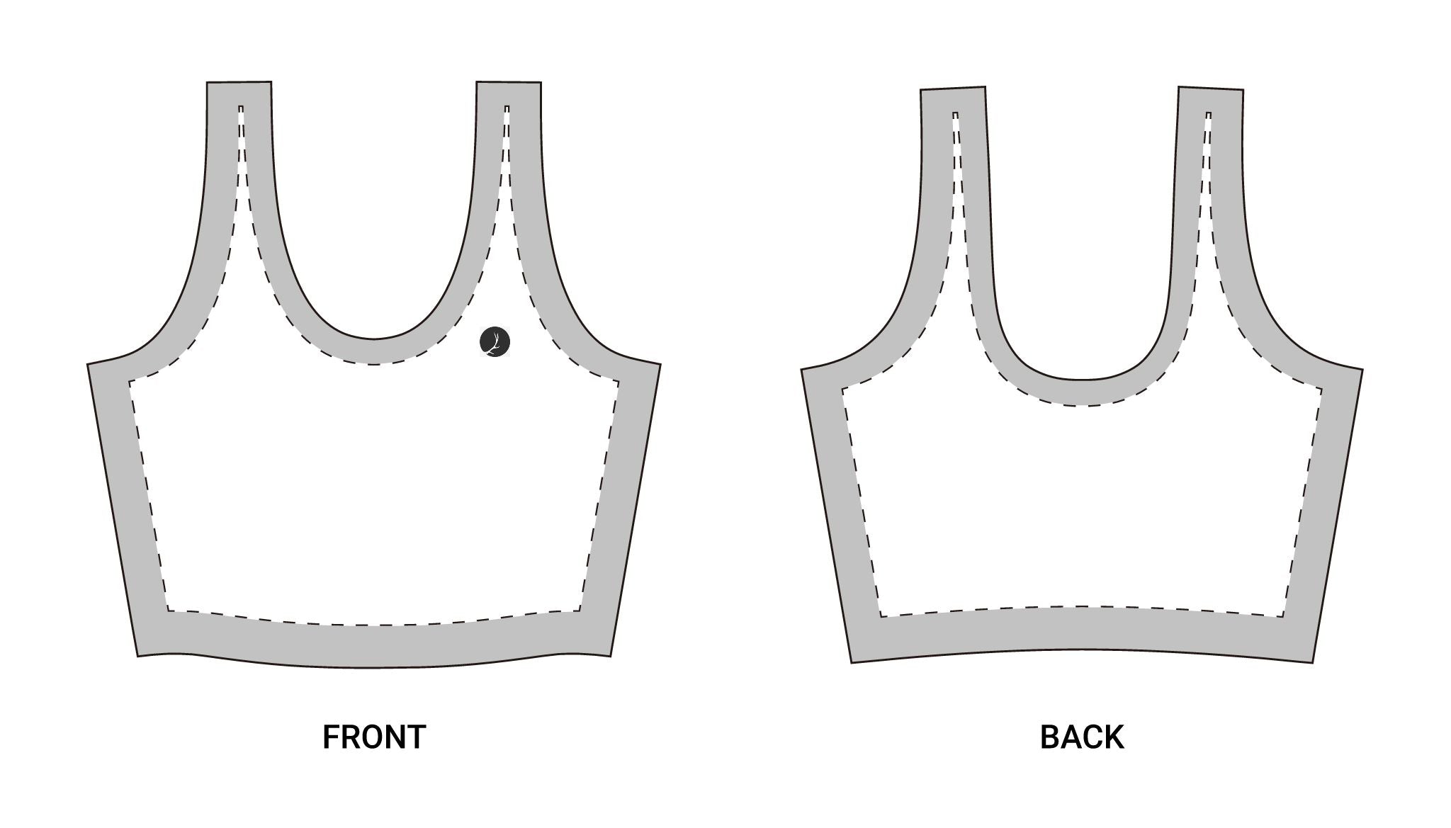 Women's Seamless Polyester Sports Bra — All-Over Print Athletic Crop Top